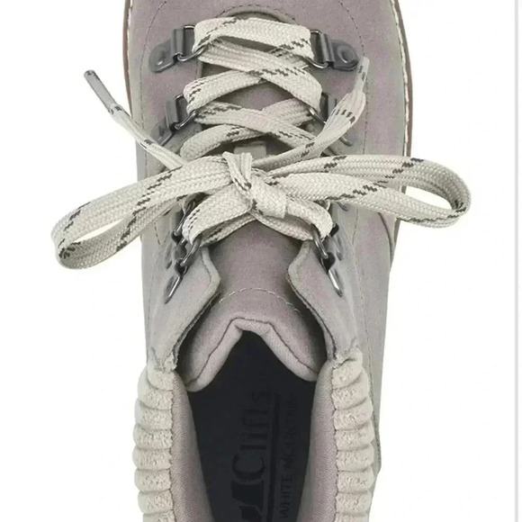 CLIFFS BY WHITE MOUNTAIN Women'Connie Boot Sz 10 BEIGE LACE UP CHUNKY SOLE NWOT - Picture 5 of 7